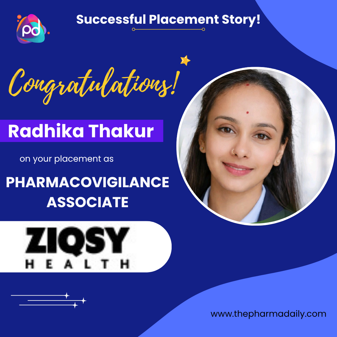 Radhika Thakur - Pharmacovigilance Associate at ZIQSY Health